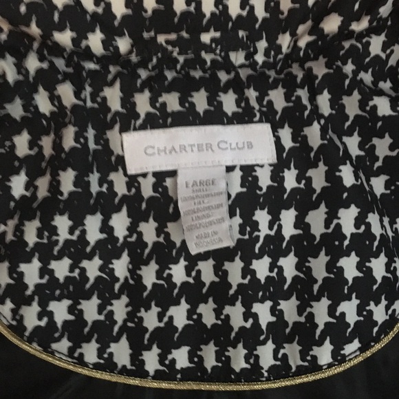 Charter Club Houndstooth Puffer Vest - Picture 5 of 5